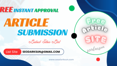 free Instant Approval Article Submission Sites